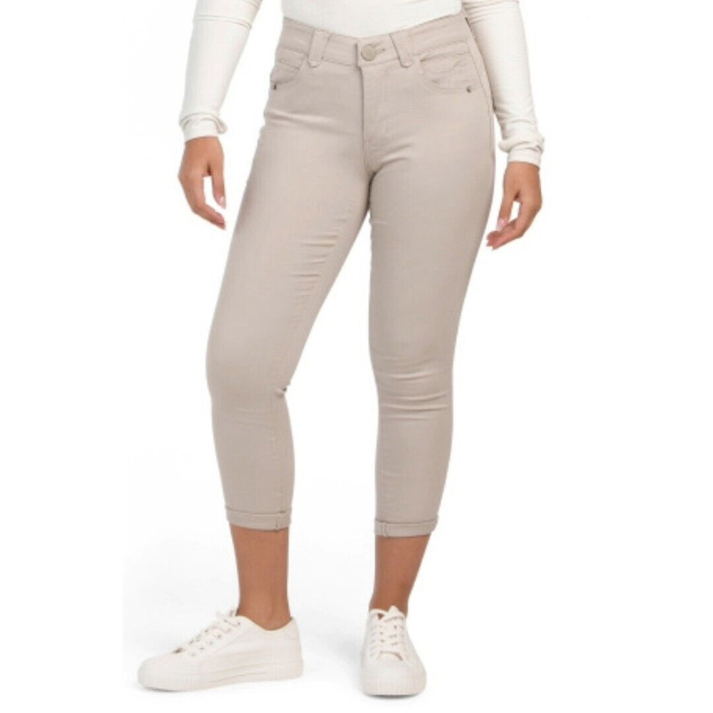 Wit & Wisdom Absolution High Rise Slimming Pants Khaki 18P Petite Stretch Ankle